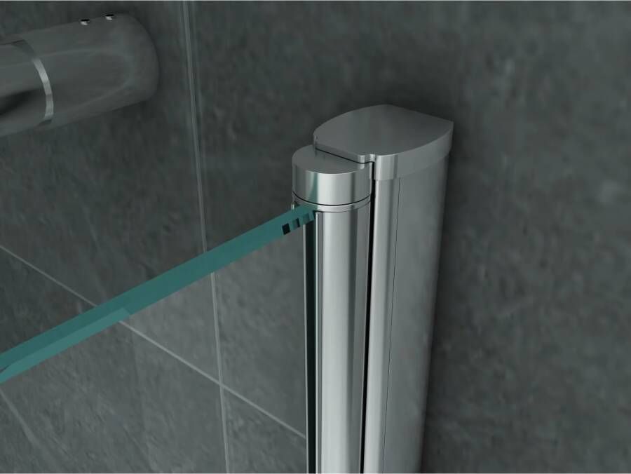 Aloni Douchecabine 90x90x190 cm | 2 Draaideuren | Helder glas | Chroom