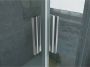 Aloni Douchecabine 90x90x195 cm | 2 Schuifdeuren | Helder glas | Chroom - Thumbnail 4