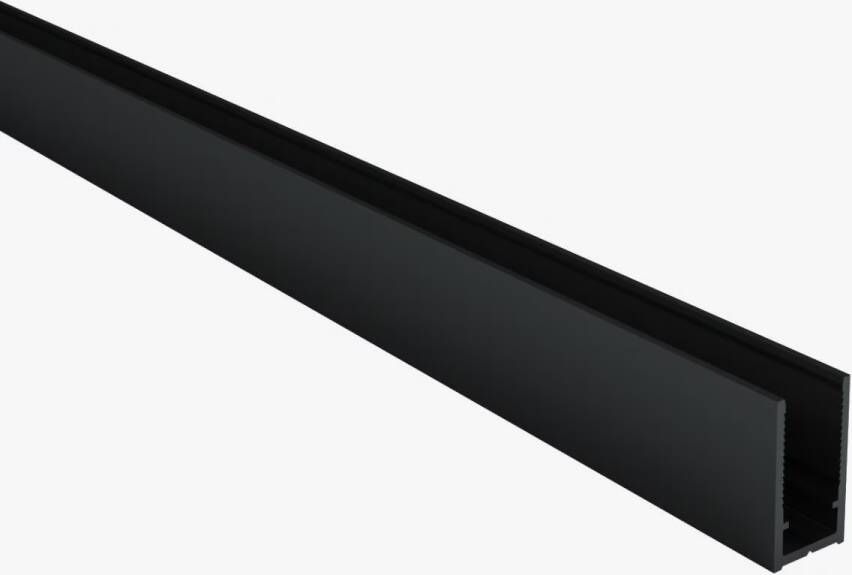 Aloni Muurprofiel voor douchewand | 200 cm | Mat zwart