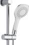 Aloni Regendouche set Bianco | Opbouw | 20 cm | Excl.Kraan | Incl.Handdoucheset | Chroom - Thumbnail 2