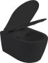 Aloni Wandcloset Pro | 49 cm | Zonder spoelrand | Wandhangend | Incl.Softclose zitting | Keramiek | Zwart mat - Thumbnail 3