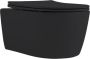 Aloni Wandcloset Pro | 49 cm | Zonder spoelrand | Wandhangend | Incl.Softclose zitting | Keramiek | Zwart mat - Thumbnail 4