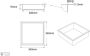 Aloni Wandnis | Inbouw | 30.5x30.5x7 cm | 1 vak | Rvs look - Thumbnail 2