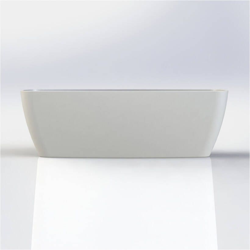 Arcqua Vrijstaand bad Cali | 174x78 cm | Cast marble | Ovaal | Wit mat
