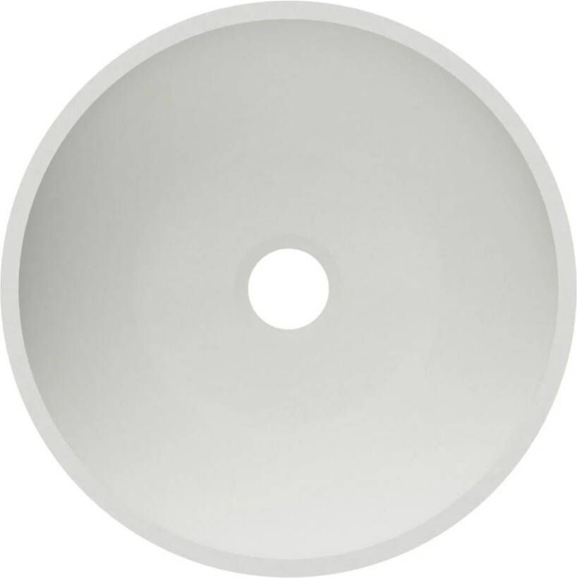 Arcqua Waskom Prince | 38 cm | Cast marble | Vrijstaand | Rond | Wit glans