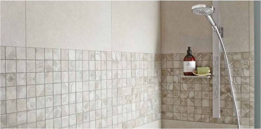 Baerwolf Cementovintage Wandtegel | 29.8x29.8 cm | Mozaiek | Mat Beige