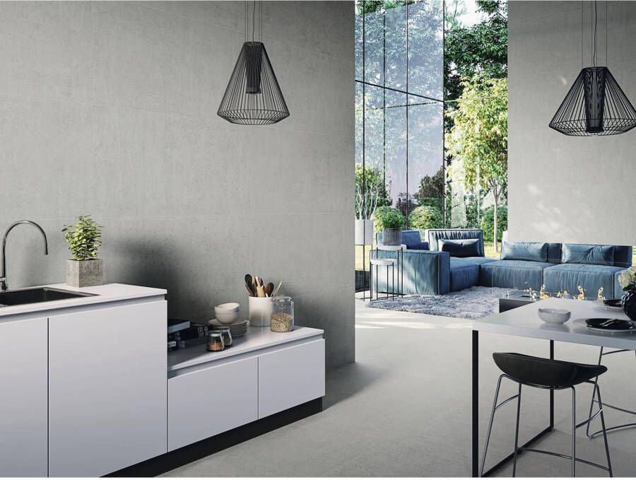 Baldocer Cerámica Arkety Grey beton look 60x120 cm grijs