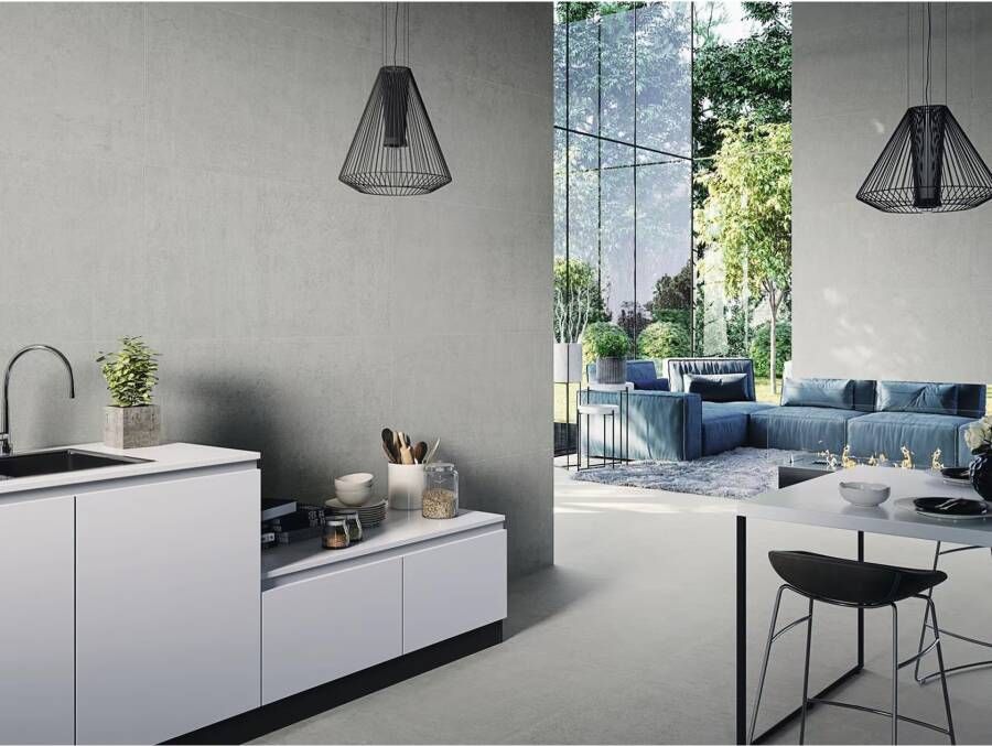 Baldocer Cerámica Arkety Grey beton look 60x120 cm grijs