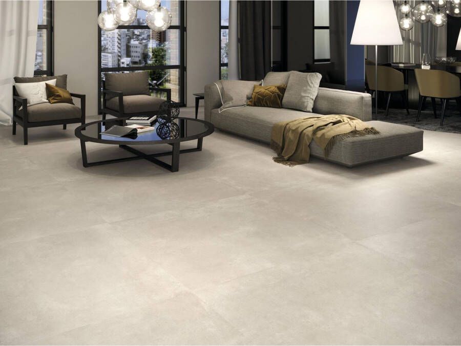 Baldocer Cerámica Arkety Vloer- en wandtegel | 60x60 cm | Gerectificeerd | Betonlook | Mat Beige