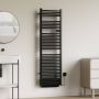 Belrad Elektrische handdoekradiator | 180x45 cm | Met blower | 2000 watt | Mat zwart - Thumbnail 2