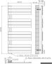 Belrad handdoek radiator 681 watt 120x60 cm staal zwart mat - Thumbnail 3