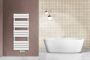 Belrad handdoek radiator middenaansluiting 890 watt 180x50 cm staal wit - Thumbnail 2