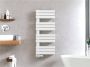 Belrad handdoek radiator zijaansluiting 681 watt 120x60 cm staal wit - Thumbnail 2