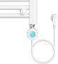 Belrad Handdoekradiator | 120x50 cm | Elektrisch | 695 watt | Wit - Thumbnail 2