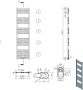 Belrad Handdoekradiator | 160x40 cm | Midden aansluiting | 614 watt | Wit - Thumbnail 2