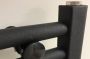 Belrad Handdoekradiator | 160x60 cm | CV radiator | Midden aansluiting | 828 watt | Zwart mat geborsteld - Thumbnail 2