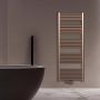 Belrad Handdoekradiator | 160x60 cm | Midden aansluiting | 557 watt | Geborsteld Koper - Thumbnail 2