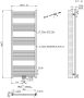 Belrad Handdoekradiator | 160x60 cm | Midden aansluiting | 557 watt | Geborsteld Koper - Thumbnail 3