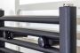 Belrad Handdoekradiator | 180x50 cm | CV radiator | Midden aansluiting | 821 watt | Zwart mat geborsteld - Thumbnail 2