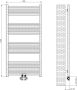 Belrad Radiator aansluitset | Thermostatisch | Muur- of vloeraansluiting | 1 2MX16 2 M30 | Gunmetal - Thumbnail 4