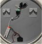 Douche Concurrent Badkamerspiegel Nancy Venetie Rond 100x100cm Mat Goud Geintegreerde LED Verlichting Touch Schakelaar - Thumbnail 3
