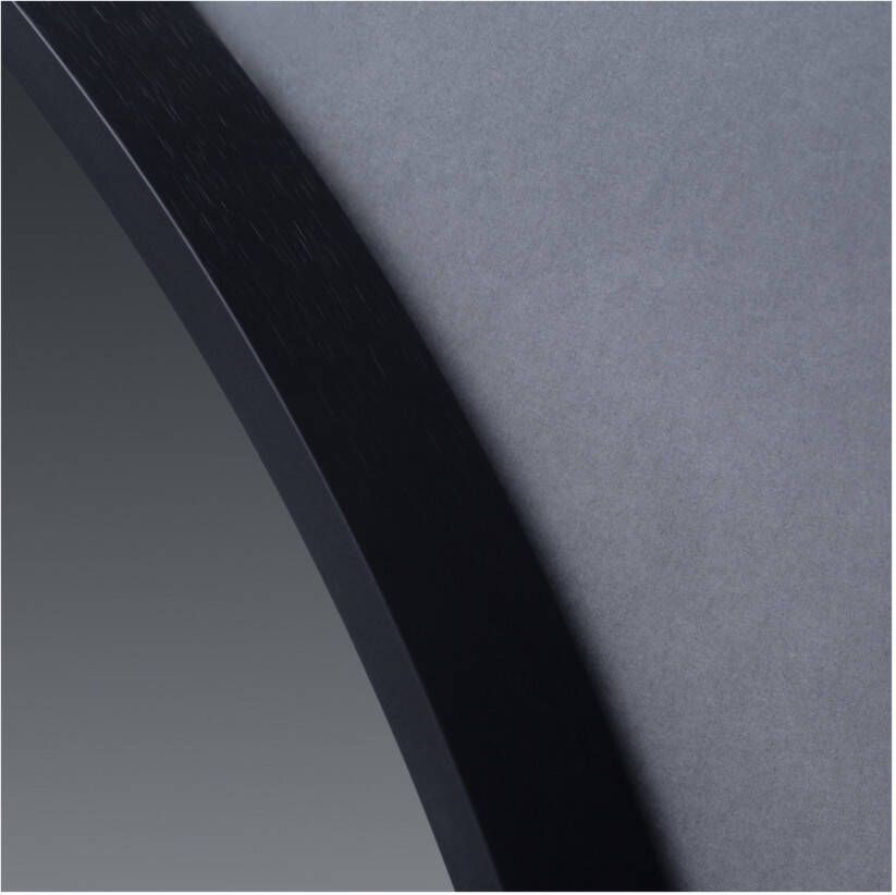 Best Design Veni Nero Spiegel rond met led verlichting 140 cm zwart mat