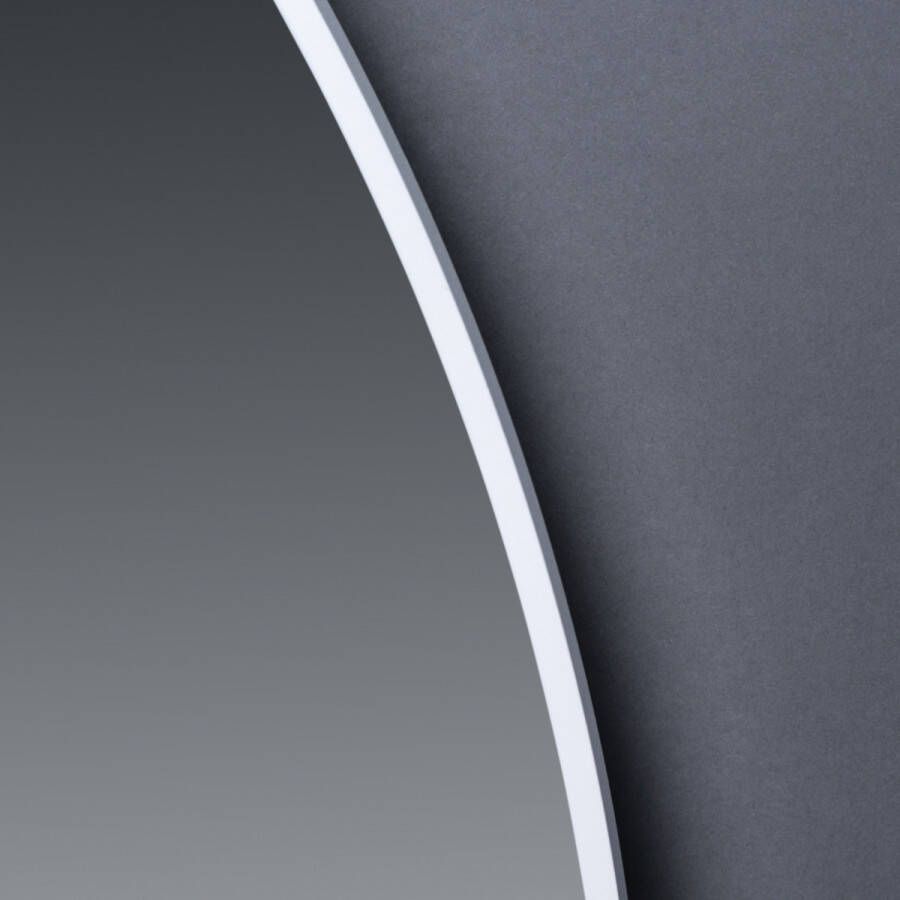 Best Design White Venetië Thin spiegel rond met led verlichting 80 cm mat wit