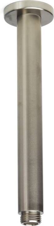 Blue Label Douchearm Brondby | 20 cm | Plafond montage | Messing | Rond | Geborsteld nikkel PVD