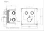 Blue Label Douchekraan Silkeborg | Inbouw | Thermostaatkraan | Incl.Inbouwdeel | 2-weg | Rond | Chroom - Thumbnail 2