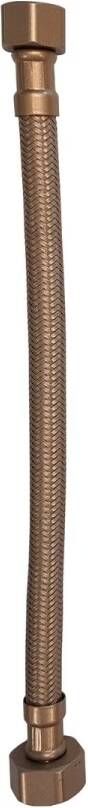 Blue Label flexibele aansluitslang 1 2"x3 8" bi-bi 25cm brons PVD