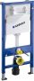 Blue Label Geberit Delta UP100 toiletset 27 wandcloset wit mat 53 cm met softclose zitting en drukplaat chroom - Thumbnail 2