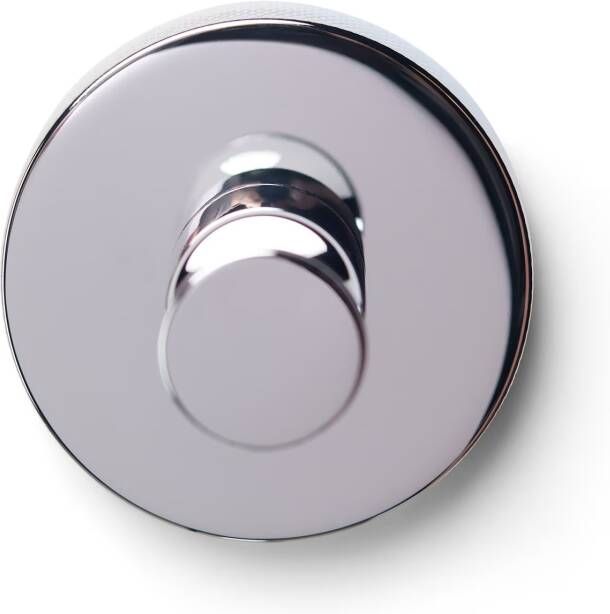 Blue Label Handdoekhaak Vida Facet | Wandmontage | Messing | Rond | Chroom