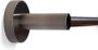 Blue Label Handdoekhouder Vida Facet | Wandmontage | 45 cm | Messing | Rond | Geborsteld nikkel PVD - Thumbnail 2