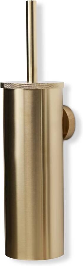 Blue Label Toilet accesoire set Vida Facet | Wandmontage | Messing | Geborsteld goud PVD