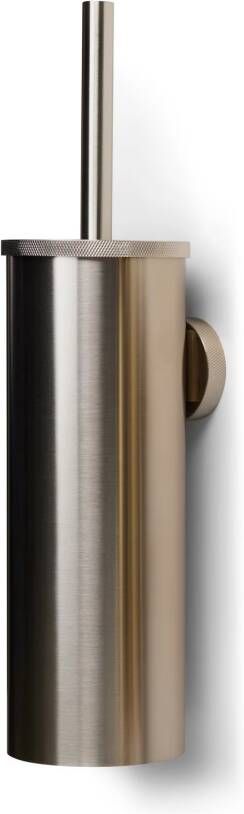 Blue Label Toilet accesoire set Vida Facet | Wandmontage | Messing | Geborsteld nikkel PVD