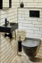 Blue Label Toiletborstel Vida Facet | Wandmontage | Incl.Houder | Messing | Zwart mat - Thumbnail 4