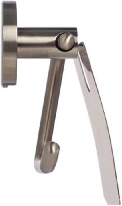 Blue Label Toiletrolhouder Vida | Wandmontage | Met klep | Messing | Geborsteld nikkel PVD