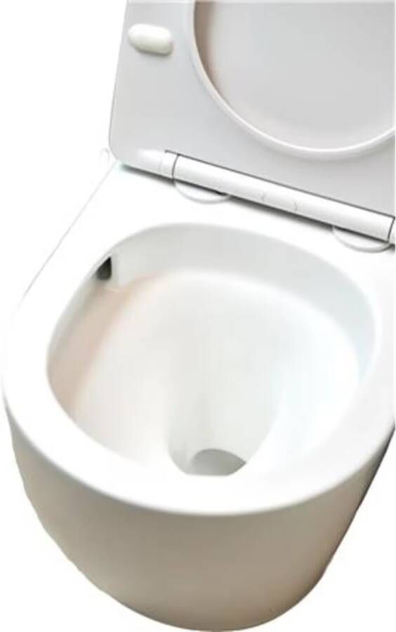 Blue Label Wandcloset Blue HAV | 53 cm | Rimless | Spinflush spoeltechniek | Incl.Toiletzitting | Keramiek | Mat wit