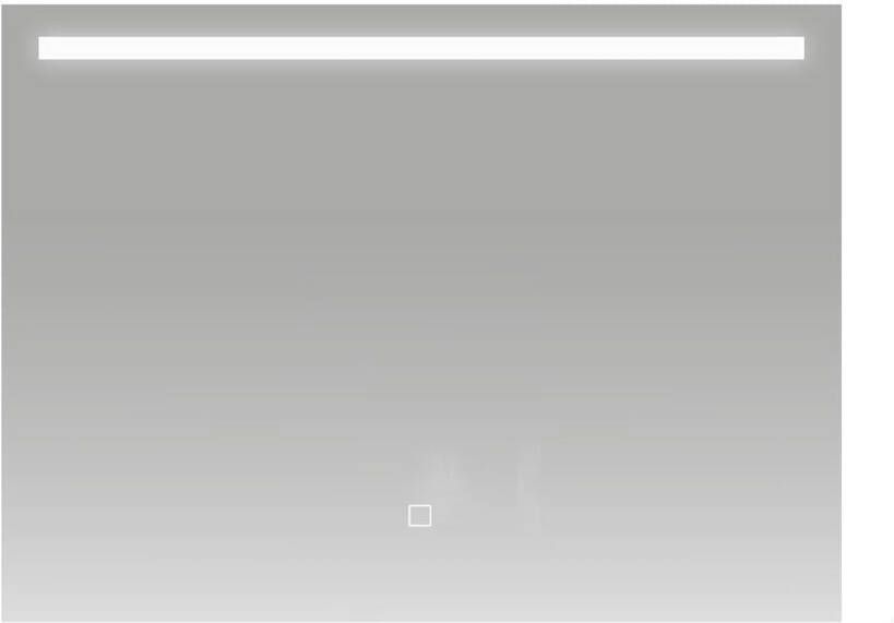 By Goof Badkamerspiegel Aras | 80x60 cm | Rechthoekig | Indirecte LED verlichting | Touch button | Met verwarming