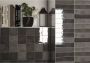 By Goof Moos Wandtegel | 13x13 cm | Vintage | Glans Antraciet - Thumbnail 3