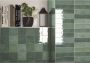 By Goof Moos Wandtegel | 13x13 cm | Vintage | Glans Groen - Thumbnail 3