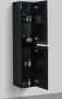 By Goof Tieme kolomkast hangend 160x35x35 cm mdf 2 deuren zwart mat - Thumbnail 2