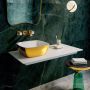 Catalano Green Lux waskom 40x40 cm keramiek goud wit glans - Thumbnail 3