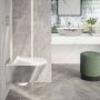 Catalano Wandcloset Zero | 55 cm | Rimless | New Flush | Excl.Toiletzitting | Keramiek | Zilver wit - Thumbnail 2