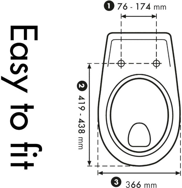 Cedo Toiletzitting Multi | Sofclose met quick-release | Universeel | Duroplast | Jeans