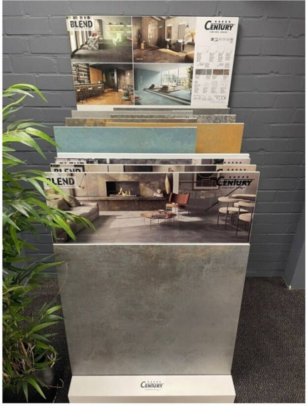 Century Blend Vloertegel | 80x80 cm | Gerectificeerd | Betonlook | Mat Wit