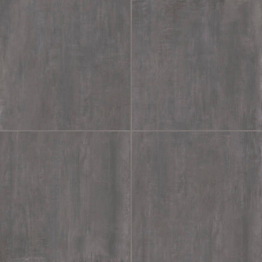 Century Titan Vloertegel | 120x120 cm | Gerectificeerd | Metallook | Mat Antraciet