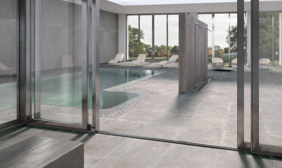 Century Titan Vloertegel | 60x120 cm | Gerectificeerd | Betonlook | Mat Grijs