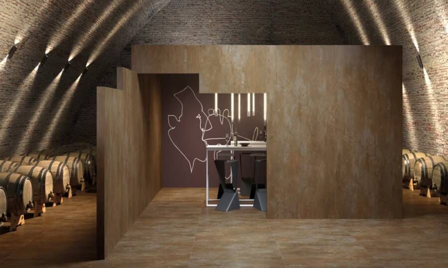 Century Titan Vloertegel | 60x120 cm | Gerectificeerd | Metallook | Mat Bruin