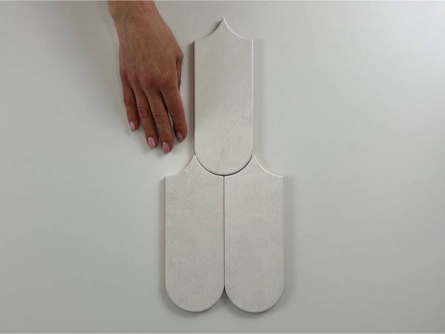 Cifre Cerámica Alure Wandtegel | 30x75 cm | Vintage | Mat Wit